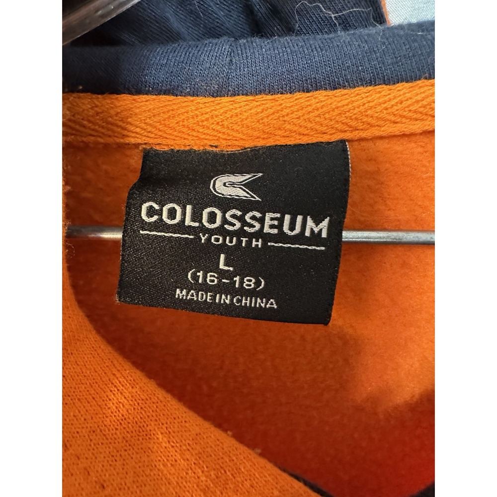 Syracuse Orange Youth L 16-18 Colosseum 2-Hit Pullover Hoodie Sweatshirt - Picture 6 of 10